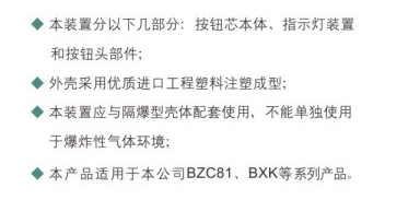 BC8070系列防爆带灯按钮装置2